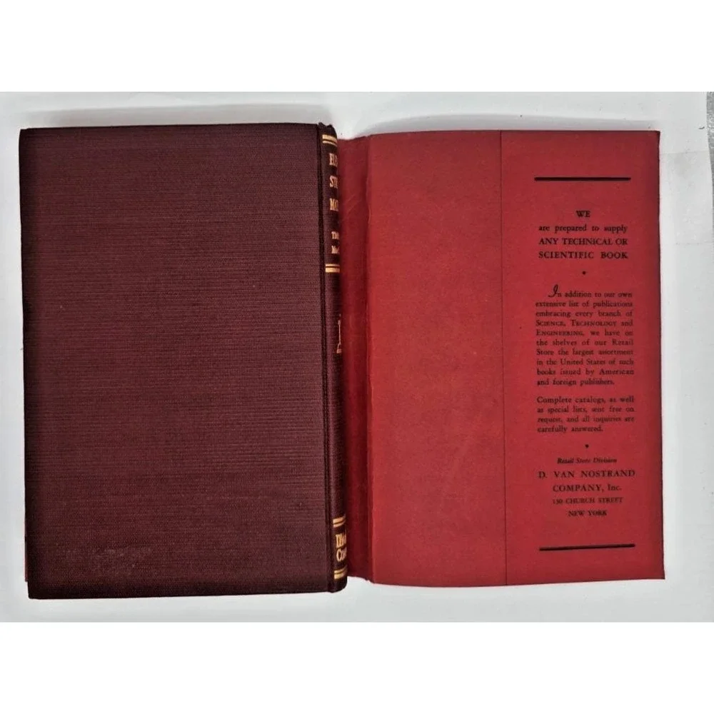 Elements of Strength of Materials‎ by Timoshenko and McCullough 1940's HC w/DJ